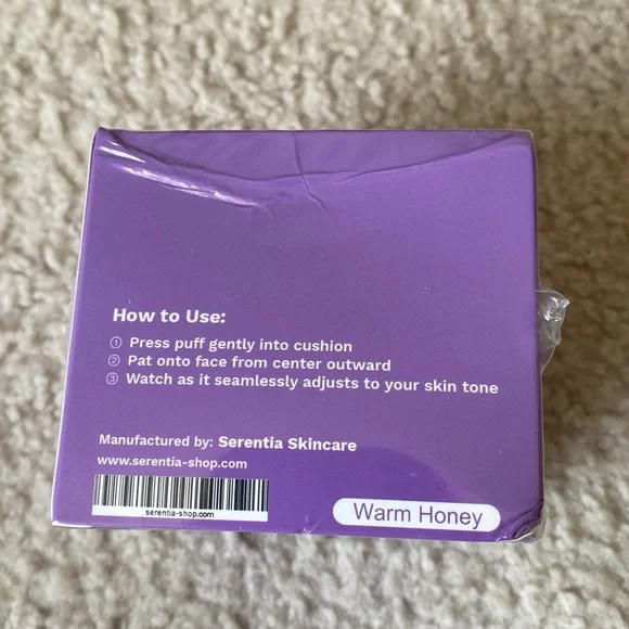 NEW IN BOX - SERENTIA AIR CUSHIONED BB CREAM FOUNDATION - WARM HONEY - Picture 6 of 8